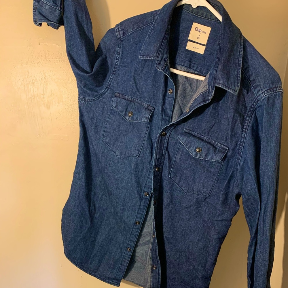 Denim-style GAP shirt